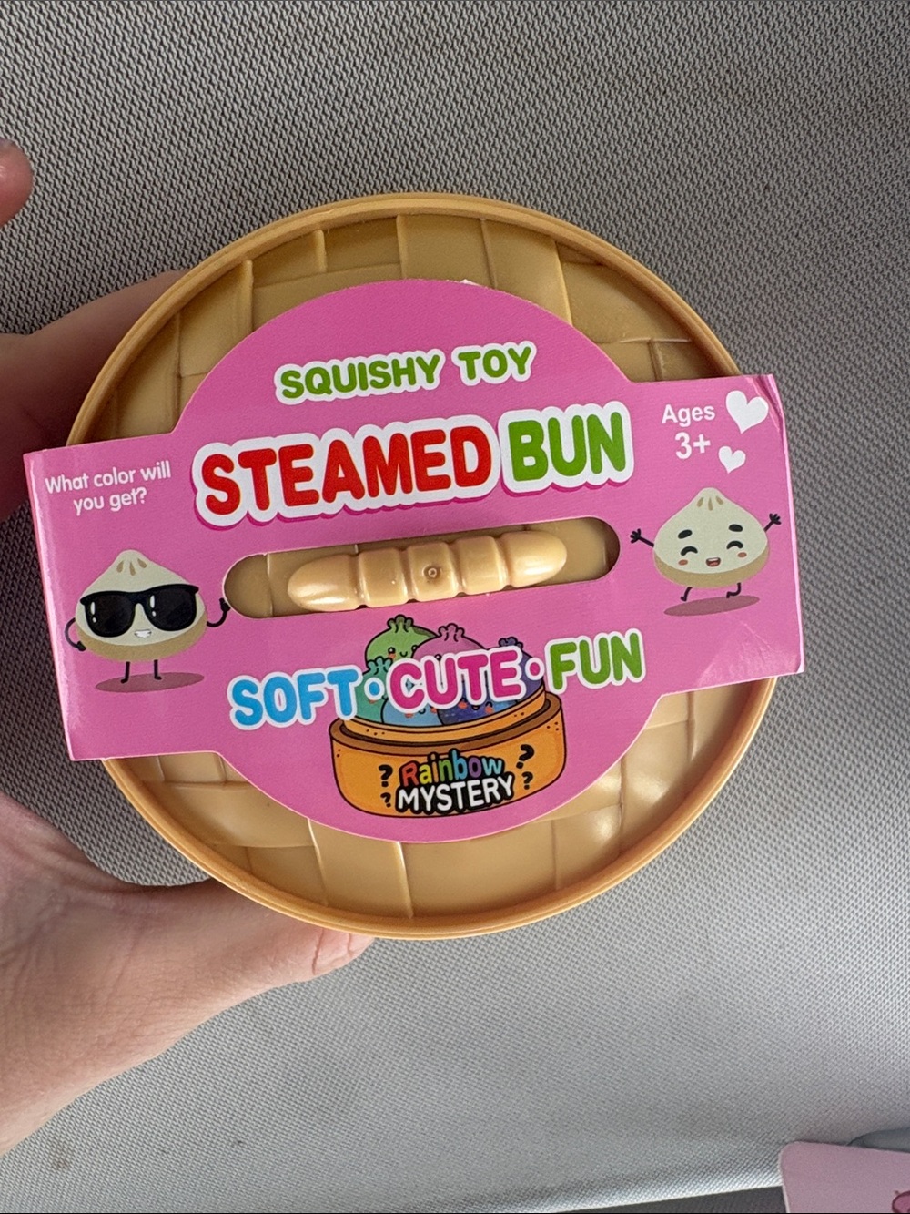 Guaranteed glitter, dumpling Steamed Bun Squishy Toy new